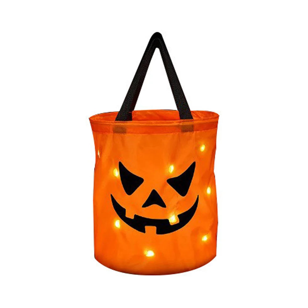 πβ¨ Light-Up Pumpkin Trick-or-Treat Bag β Glow-in-the-Dark Candy Tote