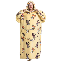 🐾 Cozy Pals Cat & Dog Hoodie Blanket