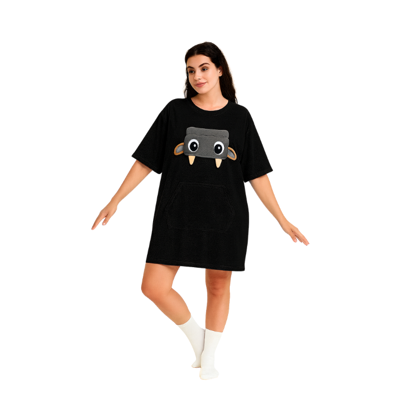 🛌 Oversized Monster Sleep T-Shirt 🖤